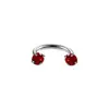 E-commerce transfronteiriço popular aço inoxidável zircônia redonda quatro garras dente interno piercing de nariz piercing de lábio tipo U/C joia para perfuração fabricante