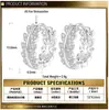 Brincos Transfronteiriços Modelo Novo Prata Esterlina S925, Brincos Fashion de Galho e Folha de Moissanita, Joias de Luxo Leve de Nicho de Alta Qualidade