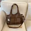 Bolso de Moda de Invierno de Alta Gama Nuevo 2026 para Mujer, Bolso de Hombro de Gran Capacidad para el Trabajo, Bolso Tote Sencillo y Elegante