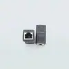 Conector recto de red extensor de cable de red conector de cable de red RJ45 par de conectores 8P8C blindado de doble paso