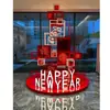 Iluminación y Accesorios Decorativos para Exhibidores de Cajas de Regalo de Año Nuevo Comerciales, Accesorios Personalizados para Centros Comerciales y Lugares Populares para Fotos