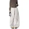 Pantalones Deportivos Largos Bloque de Color Línea Cross-Hassu Primavera Verano Senderismo Montañismo Pierna Recta Holgada Pantalones de Aire Delgado Casual para Hombre
