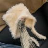 Bonito gorro con orejas de oso para mujer, otoño e invierno, nuevo gorro de punto de felpa que combina con todo, protección para las orejas, gorro de lana Lei Feng