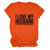 AMO A MI ESPOSO PERO Amazon wish sitio independiente playera casual simple de mujer cuello redondo manga corta