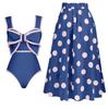 Sudeste Asiático Falda Redonda de Lazo Europea y Americana Comercio Exterior Mono Conservador Cubre Vientre Delgado Falda Sexy Falda de Playa Traje de Baño Mujer