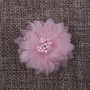 4cm Venta Directa de Fábrica Zapatos y Sombreros Estilo Coreano con Estambres de un Solo Color Hechos a Mano DIY Tocado de Flores de Gasa Accesorios para el Cabello Accesorios de Ropa