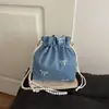 Bolso tipo cubo retro minimalista nuevo, bolso casual de moda, bolso de hombro y cruzado para mujer con textura, novedad otoño 2026