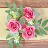 Simulação Rosa Castiçal Guirlanda Janela Decoração de Mesa Decoração de Casamento Castiçal Vela Guirlanda Romântica