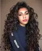 AliExpress vendendo peruca europeia e americana para senhoras cabelo longo cacheado onda fofa peruca de fibra química conjunto de cabeça uma geração de cabelo
