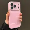 Funda de cristal con película para lente incorporada adecuada para Apple 17Pro, 16pro de alta estética, funda de teléfono 13 de color caramelo, 14