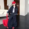Conjunto de Mezclilla para Niñas 2026 Nuevo Holgado de Pierna Ancha Conjunto de Dos Piezas para Niños Mayores, Retro Americano Moderno Ropa de Primavera y Otoño