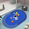 Alfombra de Barro Diatomeas Imitación Felpudo para Puerta de Casa Alfombrilla Absorbente para Pies Alfombrilla para Frotar Pies de Baño Alfombrilla para Suelo de Casa Alfombra con Estampado de Dibujos Animados