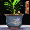 Maceta de Flor de Arena Morada Clivia Árbol del Dinero Poto Maceta Hogar Interior Planta Verde Cerámica Grande Maceta Bonsái Venta al por Mayor