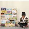 Estantería de almacenamiento de madera Moderna Simple para el hogar Estantería para libros infantiles Librería de lectura Guardería Almacenamiento Estantería simple de pie
