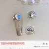 Accesorios Populares para Uñas, Lujo Accesible Bolas Cuadradas Gruesas Hechas a Mano con Diamantes, Accesorios para Uñas de Aleación de Cristal Super Brillantes de Celebridad de Internet