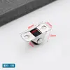 Roda Mini Rodízio Universal de 0,5 Polegadas Rodízio TPR Nylon Base Móvel para Móveis Roda Micro de Borracha Ferragens