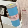 Taza de Café Transfronteriza de Aspecto Nuevo, Termo de Acero Inoxidable 304, Taza de Agua de Gran Capacidad, Taza Portátil para Viaje en Coche