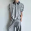 Camiseta Miu Style Falsa de Duas Peças, Camisa Polo de Manga Curta para Homens e Mulheres, Marca Tendência de Verão, Design Patchwork Xadrez, Top Versátil, Tendência