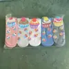 Meias de comércio exterior novas meias fofas de desenho animado meias femininas casuais coreanas meias de giz de cera pequenas novas meias rasas vendas diretas