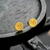 Brincos Rúnicos Retrô Transfronteiriços para Homens, Descolados e Modernos, Novos Brincos Estilo Chinês para Mulheres, Joias Exquisitas e de Alto Padrão
