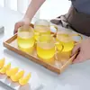 Taza con Asa de Vidrio de Color Textura Martillada para Beber Té, Taza Estilo Japonés con Patrón de Agua, Taza para Desayuno con Leche, Taza de Café Transparente, Estilo Concubina Imperial