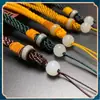 Peça de cordão de mão de alta qualidade, espessa e tecida à mão, peça de cordão para brincar de DIY, corda de pulso masculina, lote solto