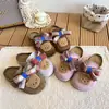 Zapatos Birkenstock para Niños con Lazo de Oso Estilo Nuevo Primavera 2026 Niños y Niñas Suela Suave Antideslizantes Slip-On Zapatillas Cerradas