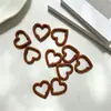 Anillo de Resorte Abierto Corazón de Amor Llavero Corazón de Amor Esmalte Horneado Colorido Aleación de Zinc Hebilla de Resorte Corazón de Amor Accesorios de Joyería Hebilla Colgante