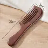 Sândalo Vermelho Natural Pente Doméstico de Mogno Pente Doméstico Portátil para Maquiagem Cuidado com o Cabelo de Homens e Mulheres Pente de Madeira Caixa de Presente Pente de Madeira para Presente