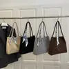 Bolsas Populares de Outono e Inverno para Mulheres Bolsa Feminina Grande Capacidade com Estampa de Leopardo Retrô Nova Moda 2025 Bolsa de Ombro/Axila para o Dia a Dia