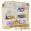 Painel Perfurado de Mesa Vertical Sem Furos Armazenamento de Mesa para Casa Dormitório PVC Personalizado Impressão Publicitária UV Suporte de Exibição
