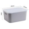 Caixa de Armazenamento de Mesa Espessa de Plástico Cesta de Armazenamento para Miudezas Caixa de Armazenamento para Brinquedos e Lanches Caixa de Armazenamento para Material Escolar de Estudante Caixa de Armazenamento para Livros