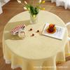 Toalha de mesa de renda Mesa de centro Toalha de mesa de jantar de luxo de alta qualidade Toalha de mesa redonda Retangular Atmosfera branca Sense Pano Sala de estar doméstica