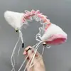 Pinzas para el pelo de orejas de gato Hechas a mano Orejas de perro/lobo/zorro realistas Accesorios para el pelo Diademas de felpa lindas japonesas Adornos para el pelo