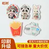 Ímãs de Geladeira de Acrílico Desenho Animado Anime Resina Magnético Personalizado Fofo Cultural Criativo Moldado Adesivos Magnéticos Adesivos Promocionais Personalizados