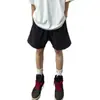 Pantalones Cortos Deportivos para Hombre Verano Delgados Sueltos Casuales Negro Seda de Hielo Cinco Puntos
