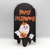 Halloween Transfronterizo Nuevos Colgantes de Madera Decoraciones Festivas Colgantes de Puerta Artesanías de Madera Colgantes de Halloween