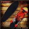 Patinete de Cuatro Ruedas con Doble Cola de Madera de Arce Grande para Peces para Adolescentes, Patineta de Cola Única Pequeña para Peces para Adultos, Antideslizante