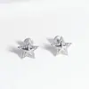 Estrela aço inoxidável dentes internos piercing labial cinco pontas estrela dentes internos 1.2 ornamento labial piercing tragus piercing orelha nova joia para furo