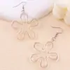 Nuevos Pendientes Frescos y Dulces de Verano, Pendientes de Acrílico con Diseño de Flor Calada de Colores, Pendientes de Diseño, Pendientes para Mujer