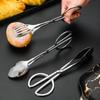 Pinza para carne para buffet y barbacoa de acero inoxidable, pinza para pan, pinza tipo tijera de alta gama, pinza para ensalada, pinza para bistec, pinza para toalla, pinza para alimentos