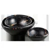 Vajilla de imitación de porcelana A5 negro dorado creativa plato para platos occidentales plato para bistec de melamina plato personalizado para frutas platos fríos postre