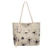 Bolsa estampada de nicho feminina, nova chegada 2025, bolsa de ombro portátil de grande capacidade, bolsa casual para estudantes, para todos os tipos de uso diário