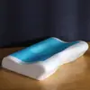 Fábrica de Origem Transfronteiriça Travesseiro de Gel Respirável Amazon Refrescante Verão Rebound Lento Núcleo de Espuma de Memória Travesseiro de Pescoço