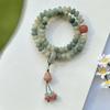 Pulsera Bodhi Verde de Explosiones de Sonido de Sacudida Doble Círculo Cuentas de Ábaco de Alto Lanzamiento Cuentas Bodhi Pulsera de Cuentas de Rosario para Juego Literario para Hombre y Mujer