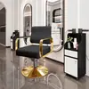 Cadeira de barbeiro salão de cabeleireiro banqueta para corte de cabelo salão de beleza área de permanente e coloração assento elevatório cadeira de salão de beleza
