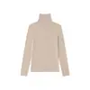 Suéter de punto de cuello alto para mujer, otoño invierno, ajuste ceñido, agradable para la piel, manga larga, hecho de Modal Tencel Cachemir