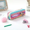 Grupo de Chicas Cazadoras Transfronterizas En Stock Estuche Arcoíris Brillante Estuche Brillante Papelería para Estudiantes Almacenamiento Bolsita para Lápices