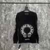 Versión Correcta Cro CH Algodón Puro de Alta Calidad Camiseta de Manga Larga Estampada para Hombre y Mujer Venta al por Mayor Artículos en Stock Venta al por Mayor Europea Americana Explosivo