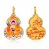 Colgante Thangka de Calabaza Fuluna Fu, Múltiples Estilos Disponibles, Zaki Lam/Tara Verde/Hada Zorro